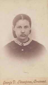 Louisa Webster Fulton, age 16. Copy made in Minnesota from original?